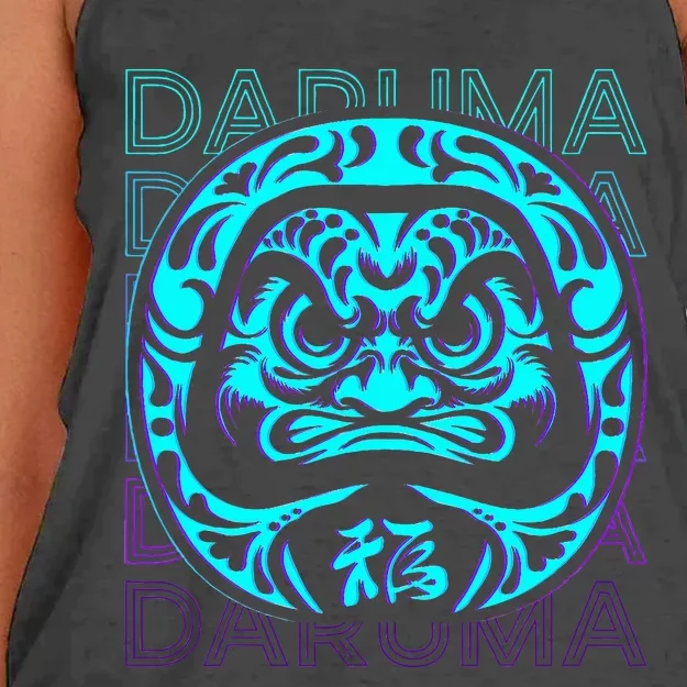 Daruma Doll Japanese Doll Retro Women's Knotted Racerback Tank