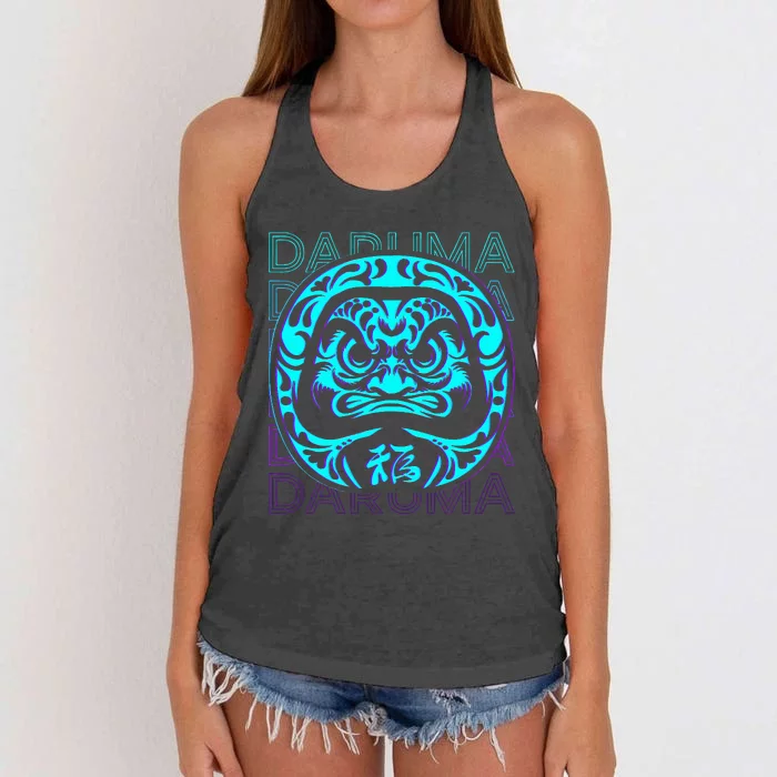 Daruma Doll Japanese Doll Retro Women's Knotted Racerback Tank