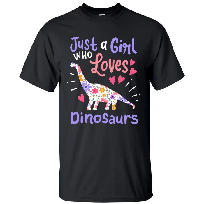 Dinosaur Dino Just a Who Loves Dinosaurs Tall T-Shirt