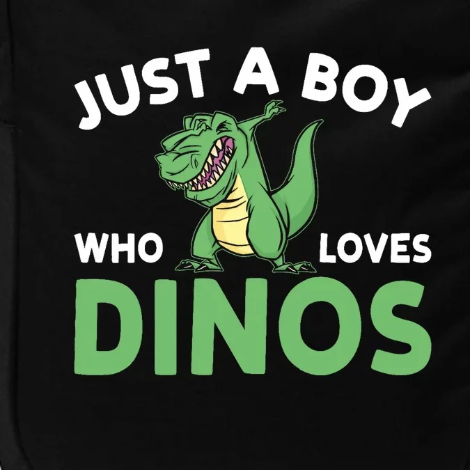 Dinosaur Dino Just A Boy Who Loves Dinos Impact Tech Backpack