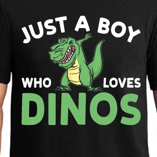 Dinosaur Dino Just A Boy Who Loves Dinos Pajama Set