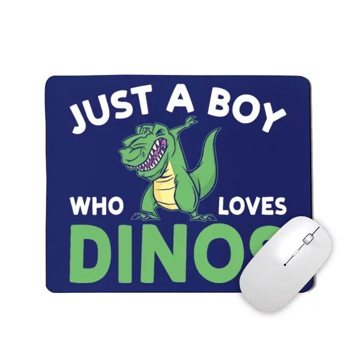 Dinosaur Dino Just A Boy Who Loves Dinos Mousepad