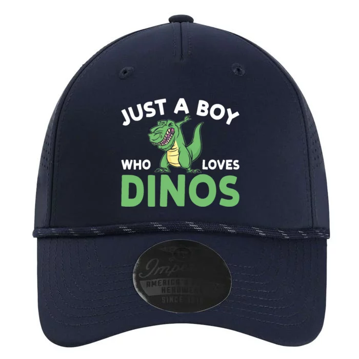 Dinosaur Dino Just A Boy Who Loves Dinos Performance The Dyno Cap