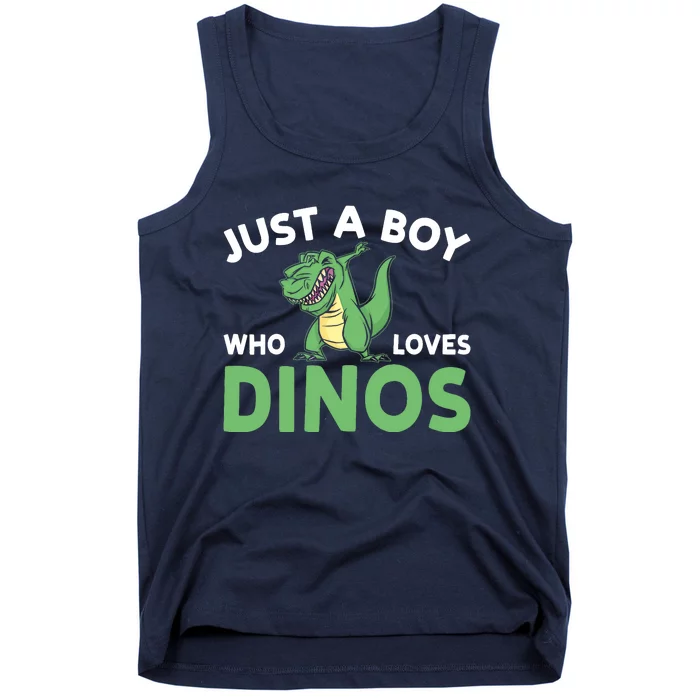 Dinosaur Dino Just A Boy Who Loves Dinos Tank Top