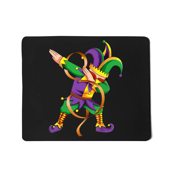 Dabbing Dab Jester Mardi Gras Mask Dabbing Boy Mardi Gras Mousepad