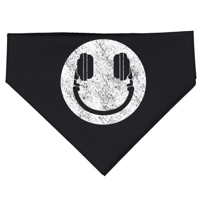 Dj Disc Jockey Smile USA-Made Doggie Bandana