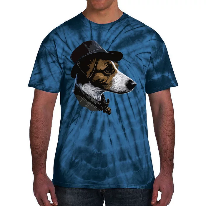 Detective Dog Jack Russell Terrier Tie-Dye T-Shirt