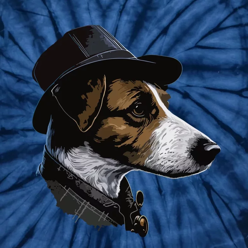 Detective Dog Jack Russell Terrier Tie-Dye T-Shirt