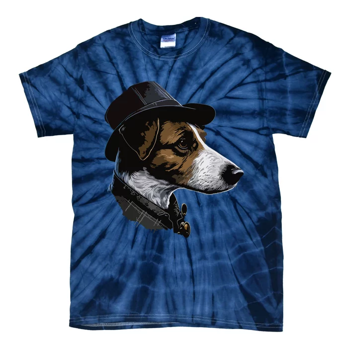 Detective Dog Jack Russell Terrier Tie-Dye T-Shirt