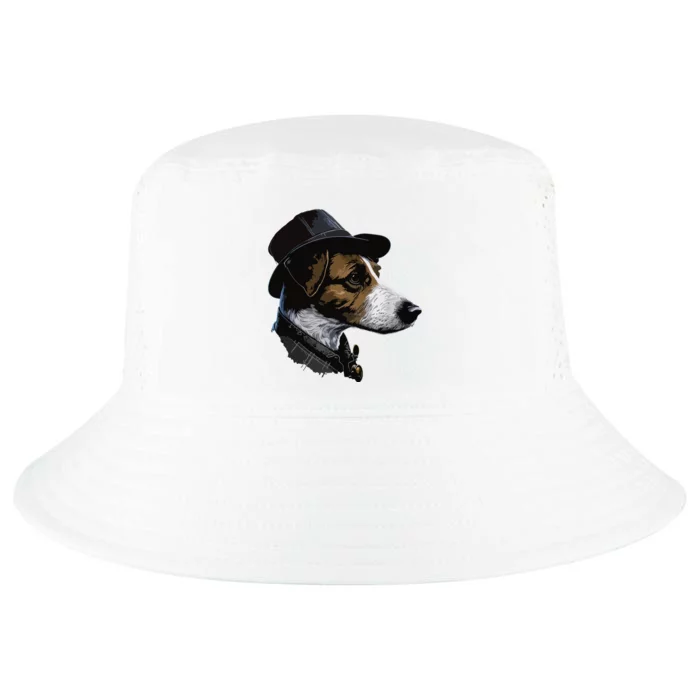 Detective Dog Jack Russell Terrier Cool Comfort Performance Bucket Hat