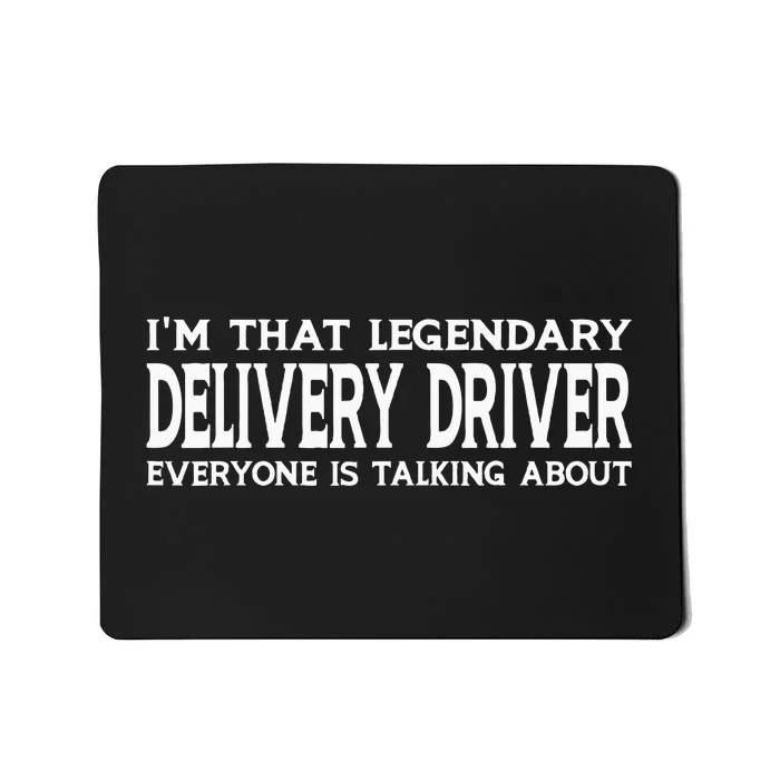 Delivery Driver Job Title Employee Funny Delivery Driver Mousepad