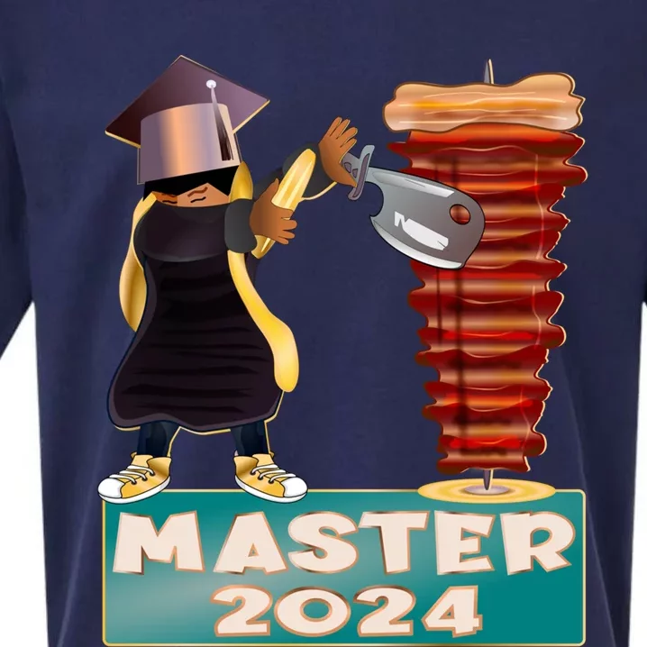 Dabbing DöNer Kebab Graduation 2024 Master Gift Sueded Cloud Jersey T-Shirt