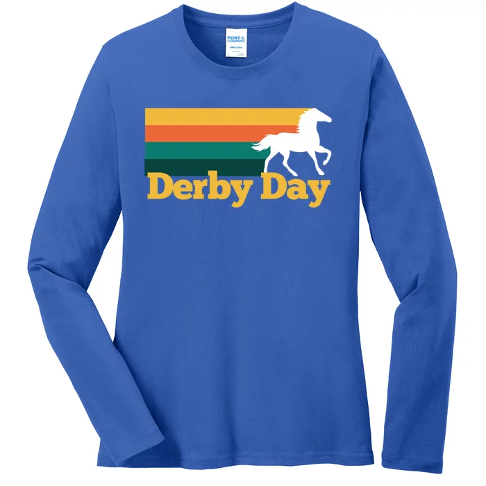 Derby Day Kentucky Horse Racing Derby Party Gift Ladies Long Sleeve Shirt