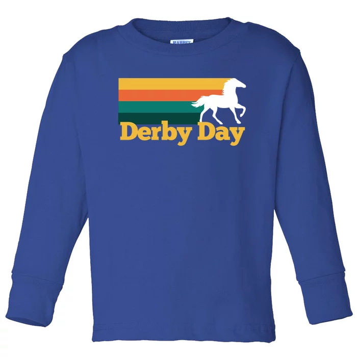 Derby Day Kentucky Horse Racing Derby Party Gift Toddler Long Sleeve Shirt