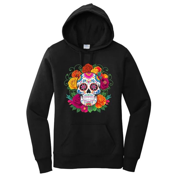 Dia De Los Muertos Costume Day Of The Dead Sugar Skull Women's Pullover Hoodie