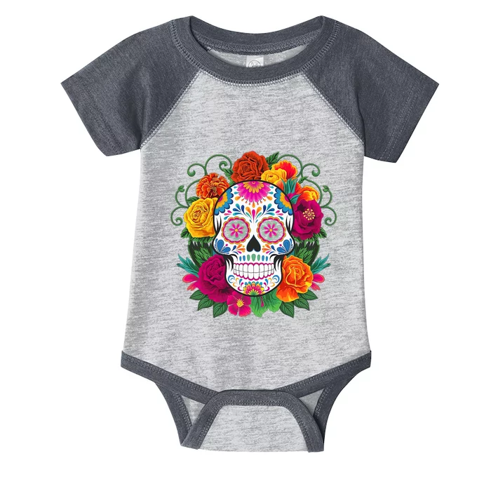 Dia De Los Muertos Costume Day Of The Dead Sugar Skull Infant Baby Jersey Bodysuit