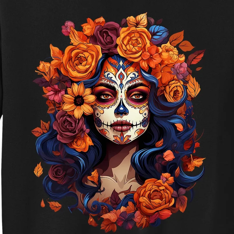 Dia De Los Muertos Mexican Sugar Skull Day Of The Dead Mexican Holiday Sweatshirt