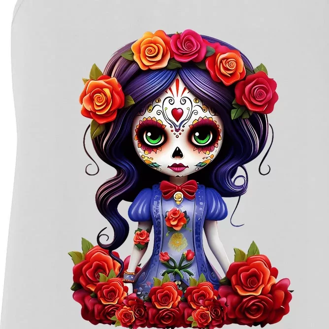 Dia De Los Muertos La Catrina Day Of The Dead Women's Racerback Tank