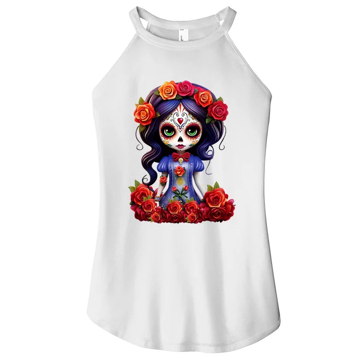 Dia De Los Muertos La Catrina Day Of The Dead Women’s Perfect Tri Rocker Tank