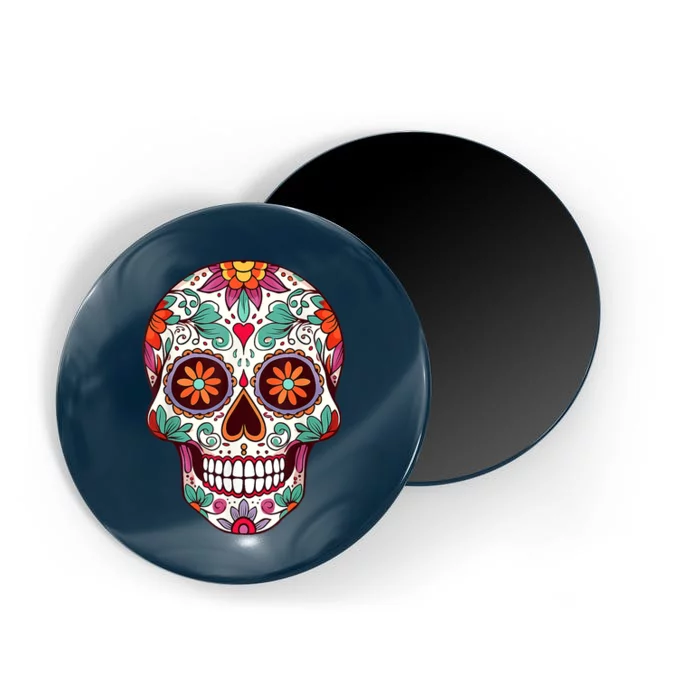 Dia De Los Muertos Mexico Costume Day Of Dead Sugar Skull Magnet