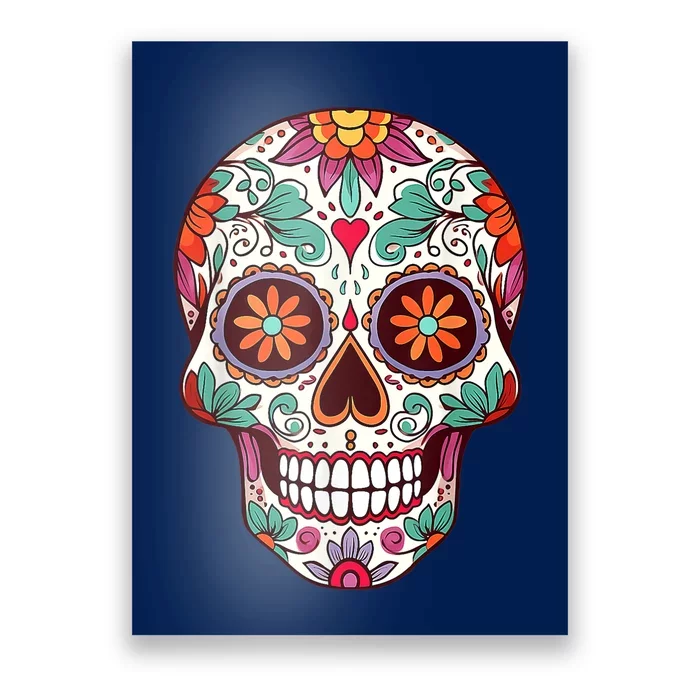 Dia De Los Muertos Mexico Costume Day Of Dead Sugar Skull Poster