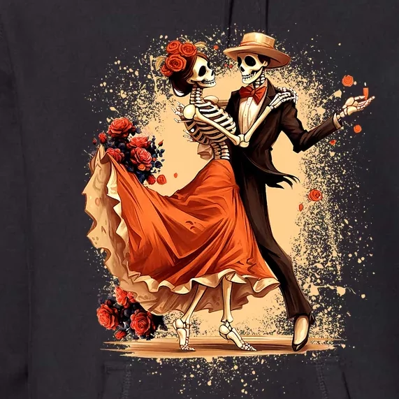 Dia De Los Muertos Skeletons Dancing Mexican Day Of The Dead Premium Hoodie