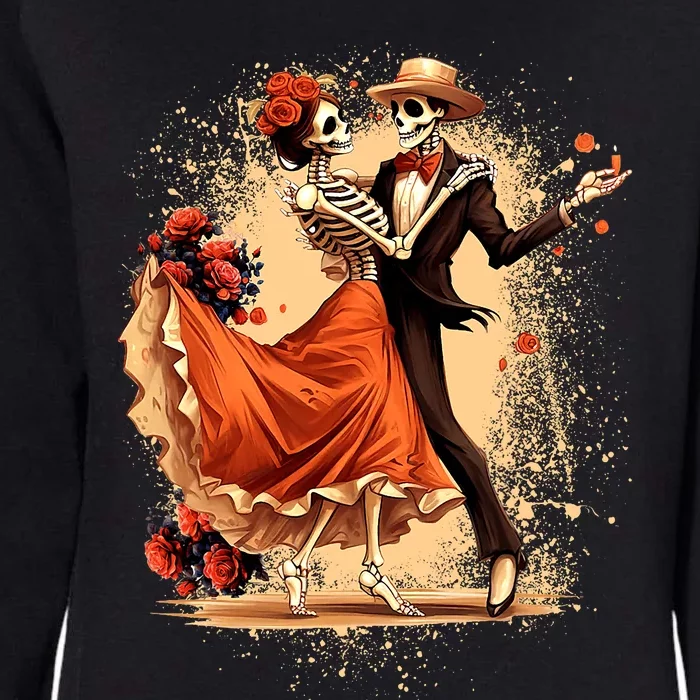 Dia De Los Muertos Skeletons Dancing Mexican Day Of The Dead Womens California Wash Sweatshirt