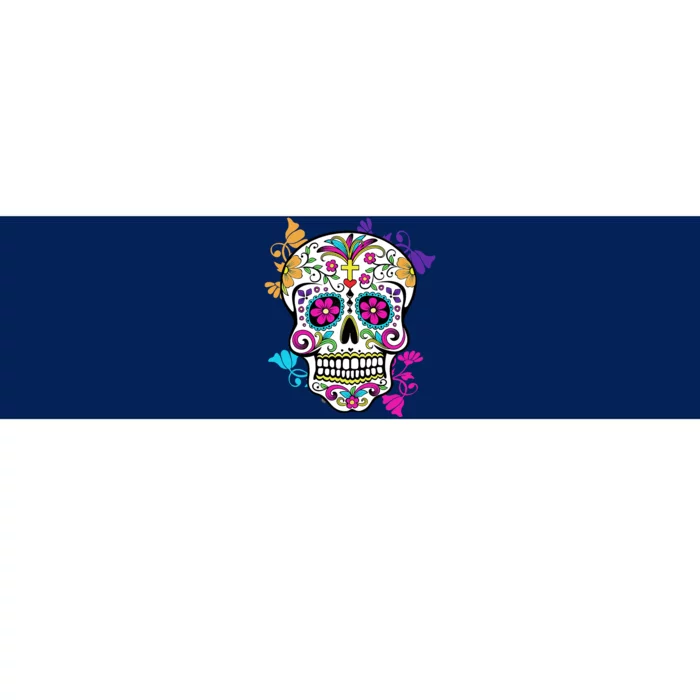 Dia De Los Muertos Sugar Skull Bumper Sticker