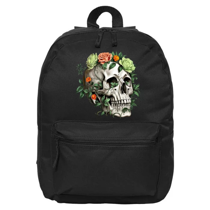 Dia De Los Muertos Costume Day Of The Dead Sugar Skull 16 in Basic Backpack