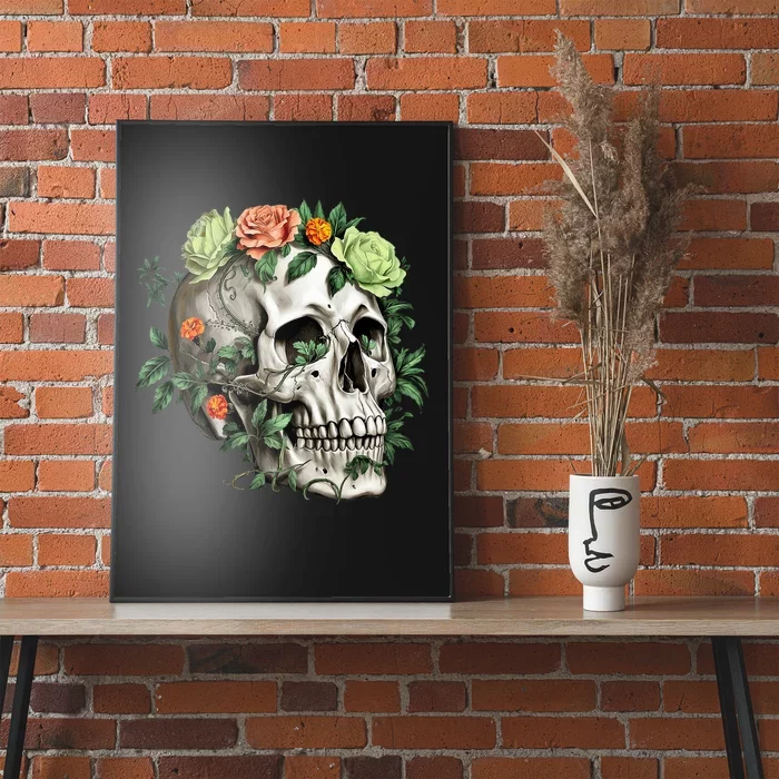 Dia De Los Muertos Costume Day Of The Dead Sugar Skull Poster