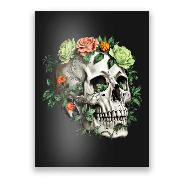 Dia De Los Muertos Costume Day Of The Dead Sugar Skull Poster