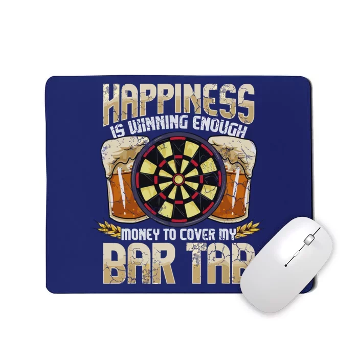 Darts Dart League Team Bar Tab Funny Humor Sayings Quotes Mousepad