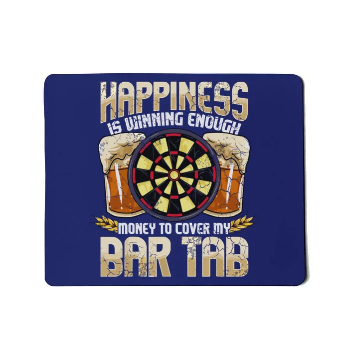 Darts Dart League Team Bar Tab Funny Humor Sayings Quotes Mousepad