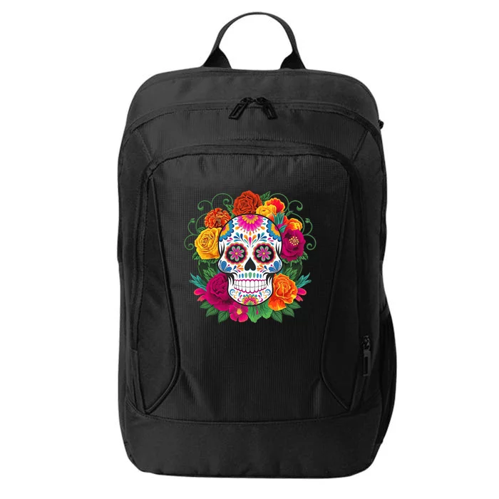 Dia De Los Muertos Costume Day Of The Dead Sugar Skull City Backpack