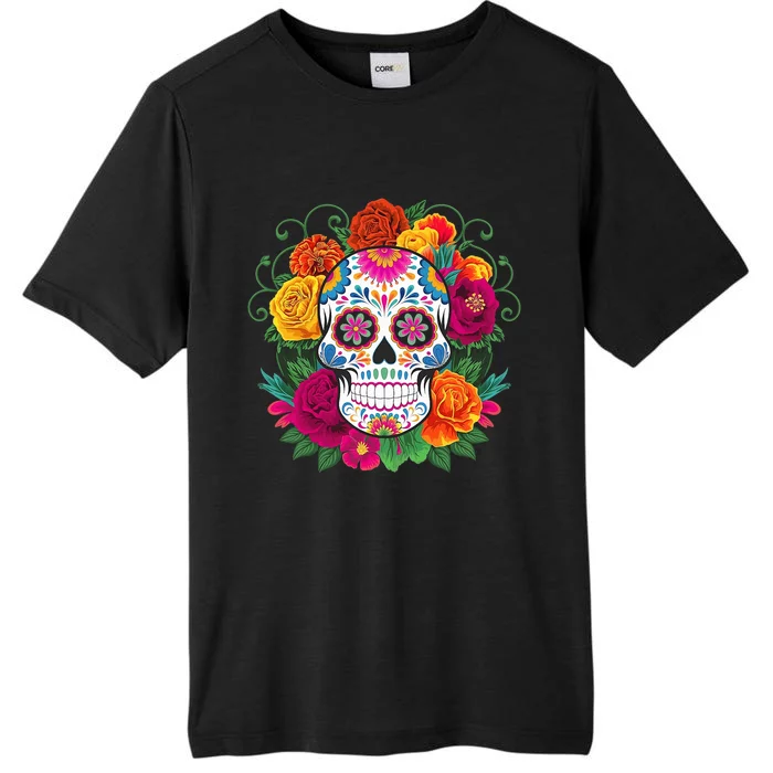 Dia De Los Muertos Costume Day Of The Dead Sugar Skull ChromaSoft Performance T-Shirt