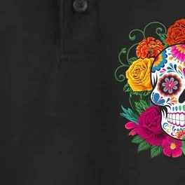 Dia De Los Muertos Costume Day Of The Dead Sugar Skull Dry Zone Grid Performance Polo