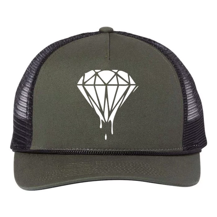 DRIPPING DIAMOND LOGO Retro Rope Trucker Hat Cap