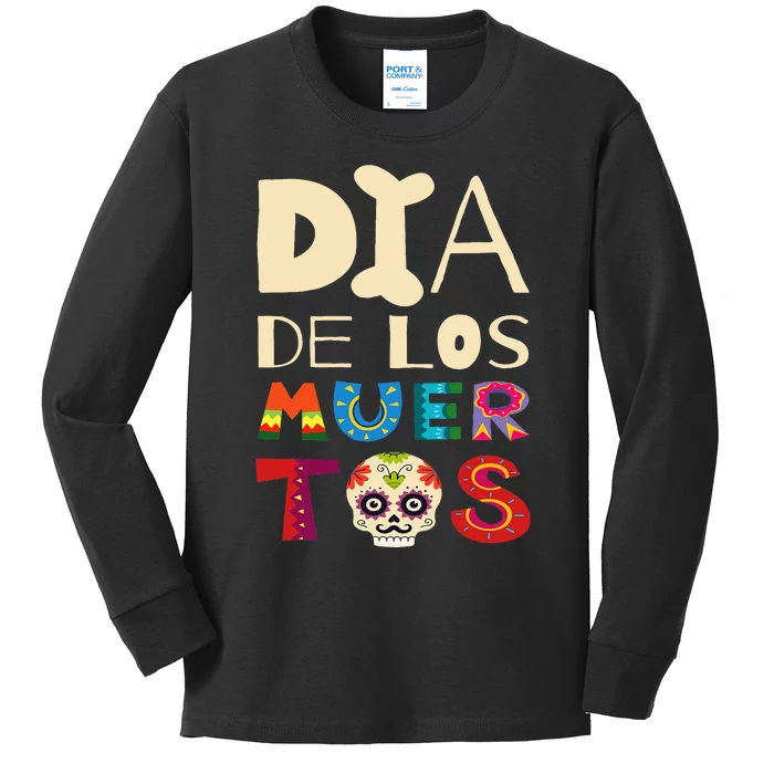 Dia de los Muertos Kids Long Sleeve Shirt