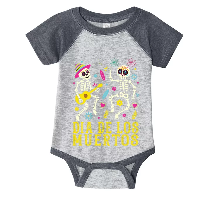 Dia De Los Muertos Costume Day Of The Dead Skeleton Dancing Infant Baby Jersey Bodysuit