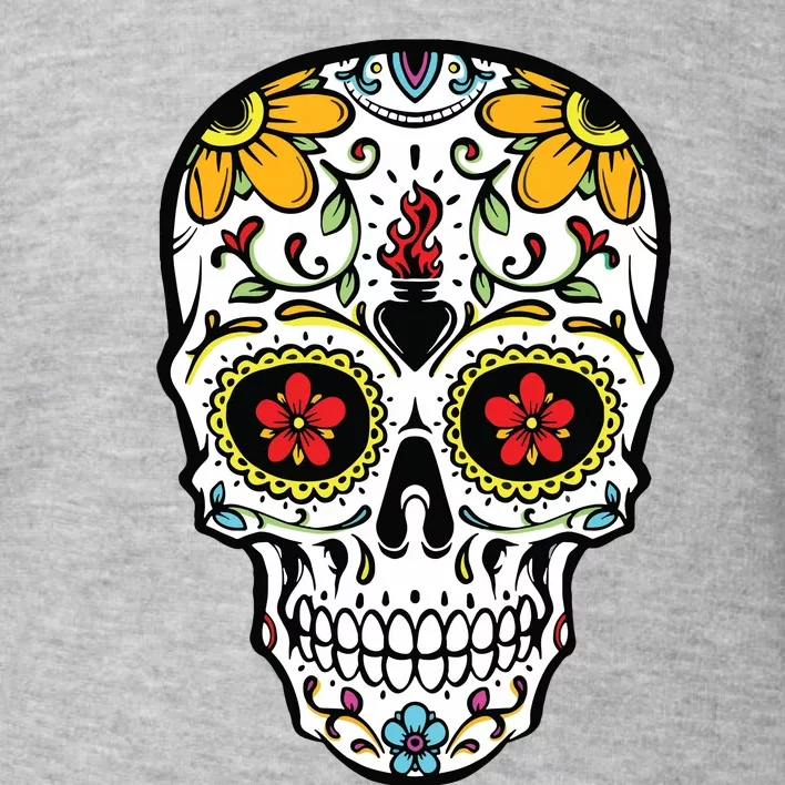 Dia De Los Muertos Costume Sugar Skull Toddler Sweatshirt