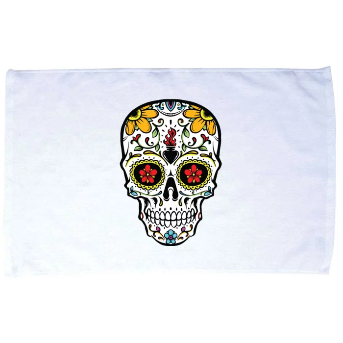 Dia De Los Muertos Costume Sugar Skull Microfiber Hand Towel