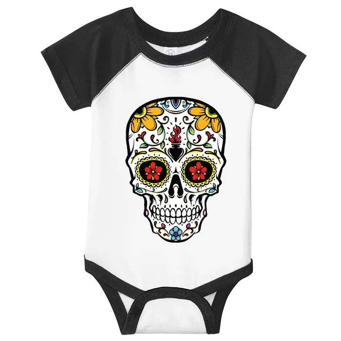 Dia De Los Muertos Costume Sugar Skull Infant Baby Jersey Bodysuit