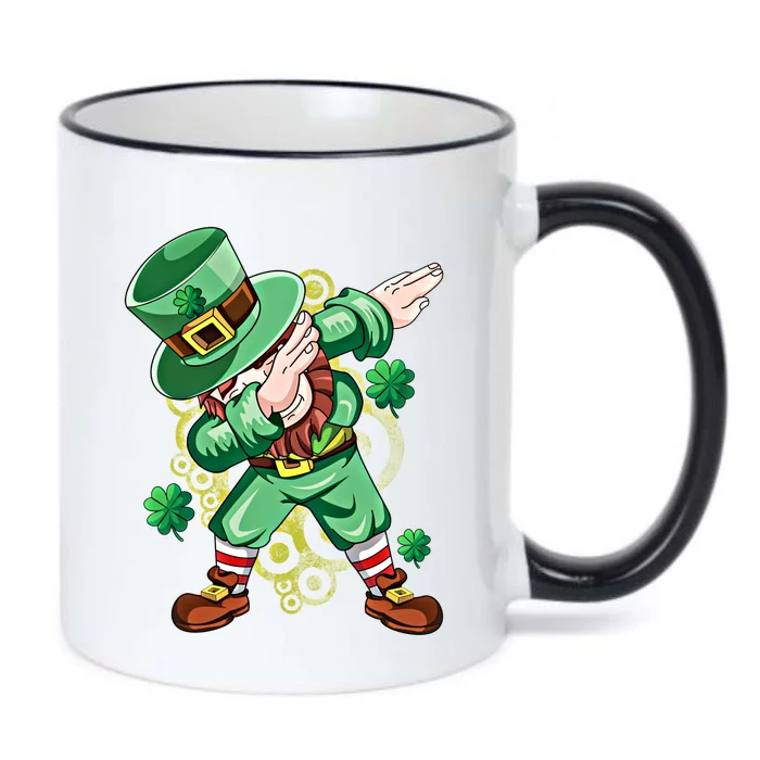 Dab Dabbing Leprechaun Shamrock Irish Saint Patricks Day Cool Gift Black Color Changing Mug