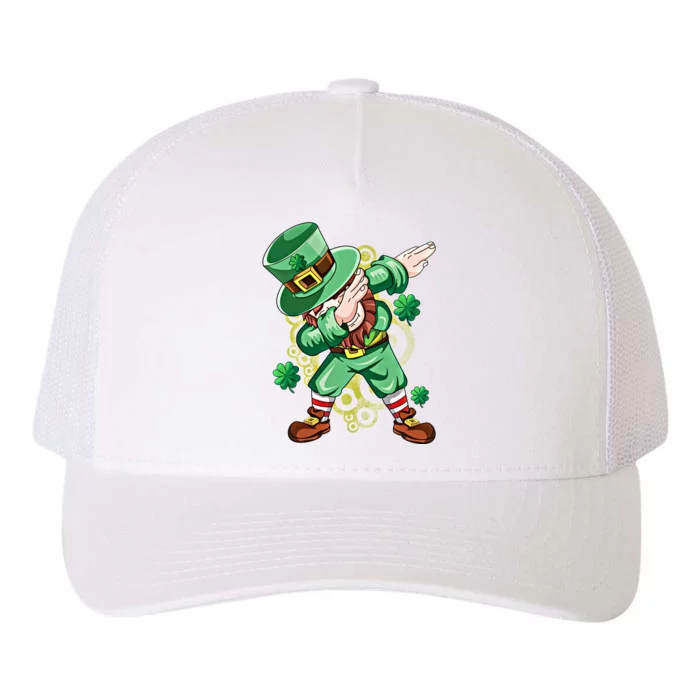 Dab Dabbing Leprechaun Shamrock Irish Saint Patricks Day Cool Gift Yupoong Adult 5-Panel Trucker Hat