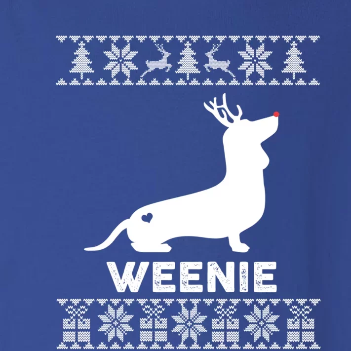 Dachshund Dog Lover Weenie Reindeer Ugly Christmas Sweater Gift Toddler Long Sleeve Shirt