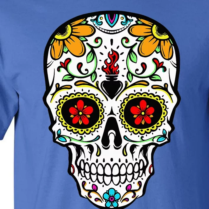 Dia De Los Muertos Costume Sugar Skull Tall T-Shirt