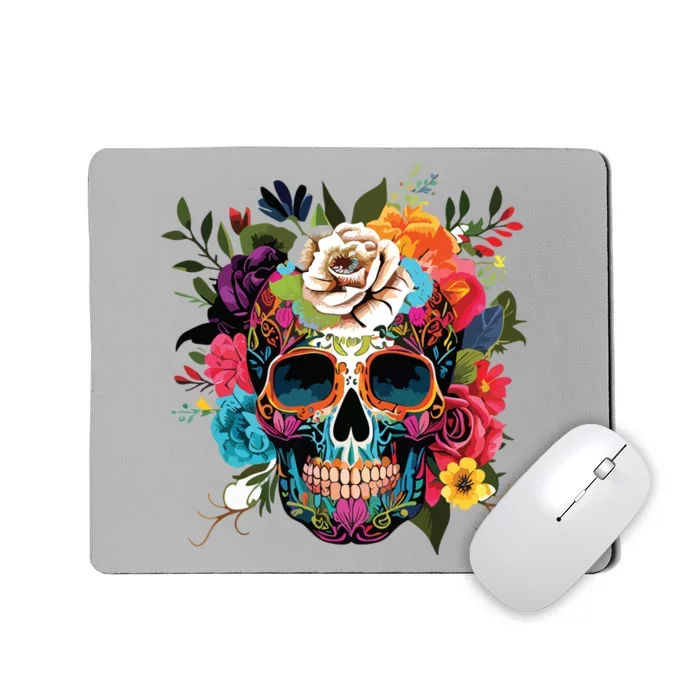 Dia De Los Muertos Costume Of Dead Sugar Skull Mousepad