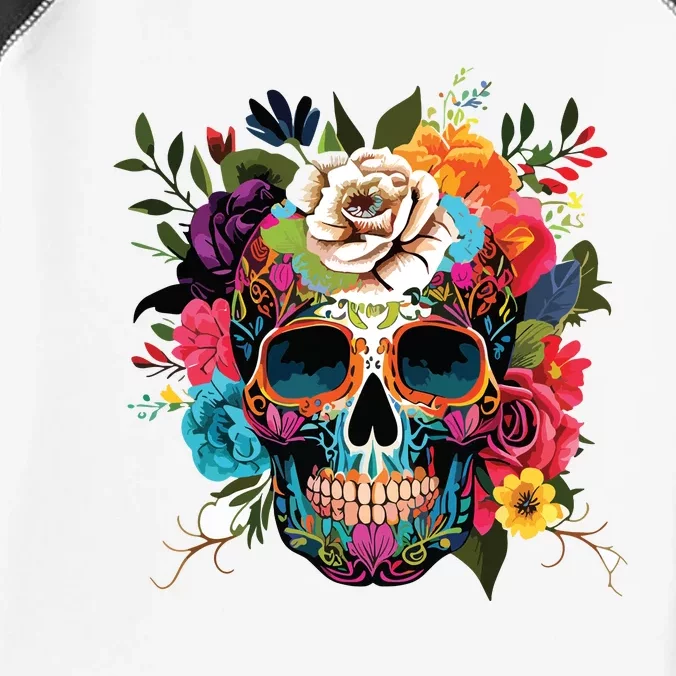 Dia De Los Muertos Costume Of Dead Sugar Skull Infant Baby Jersey Bodysuit