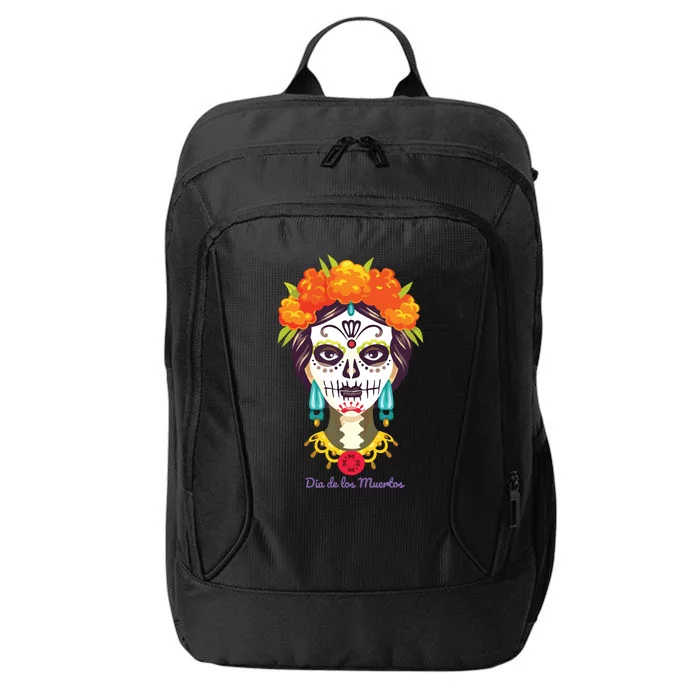 Da De Los Muertos Mexican Day Of Dead City Backpack