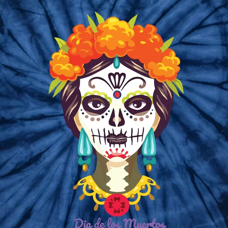 Da De Los Muertos Mexican Day Of Dead Tie-Dye T-Shirt